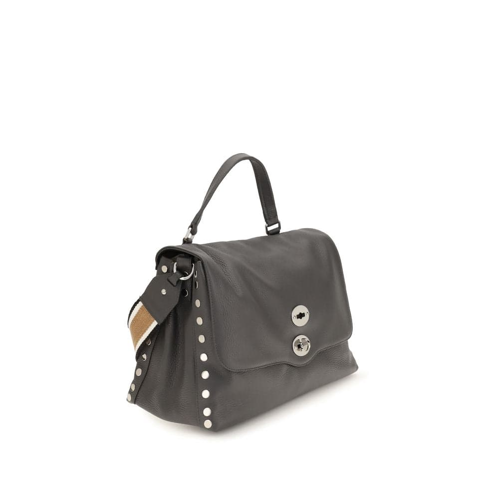 Gray Calf Leather Bos Taurus Handbag - 2