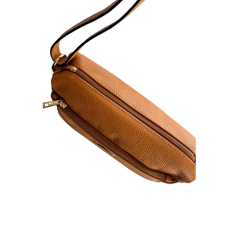 Brown Leather Women Crossbody Bag - 6