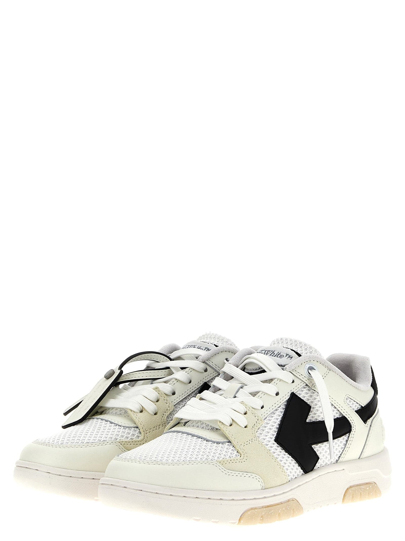 Bicolor Bovine Leather Athletic Sneakers - 2