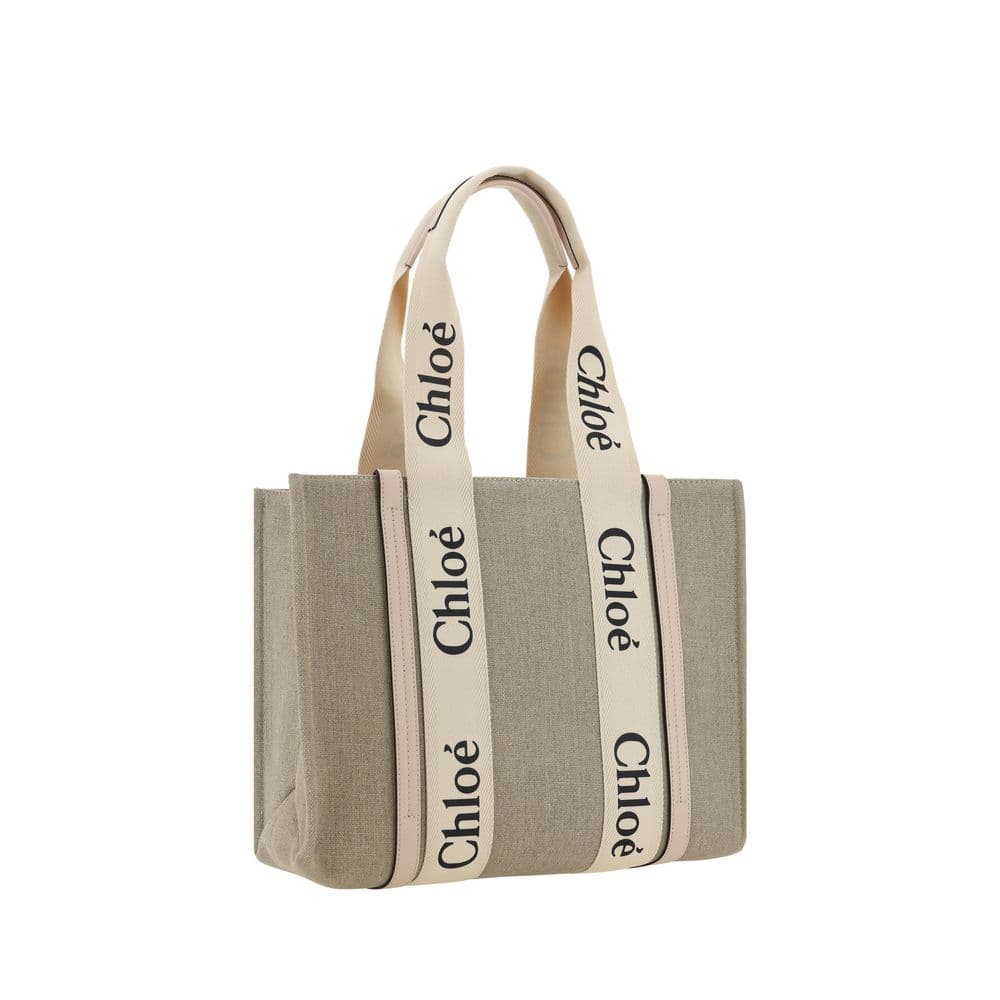 Beige Linen Handbag - 2