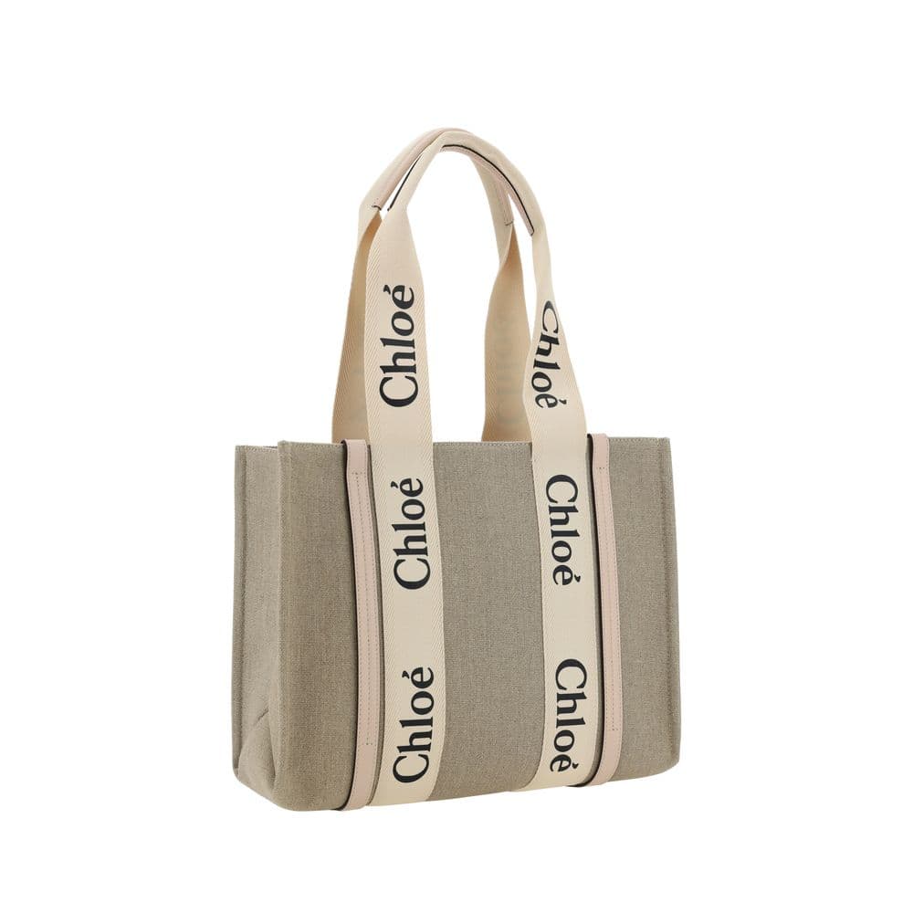 Beige Linen Handbag - 3