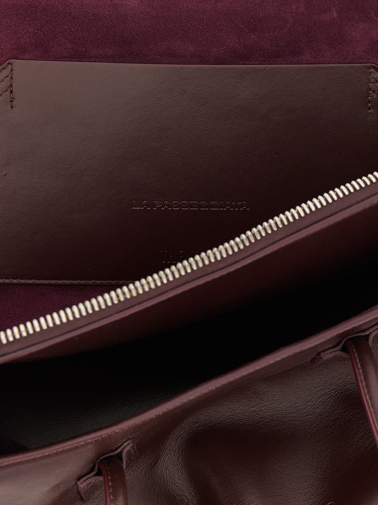 Purple Bovine Leather Shoulder Bag - 4