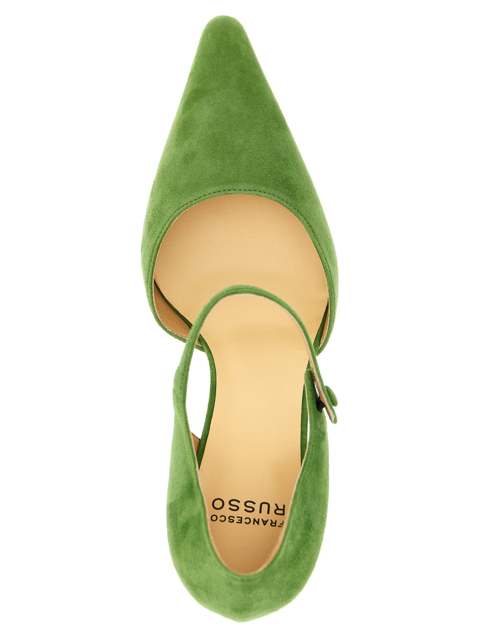 Bicolor Goatskin Mid Heel Pumps - 4