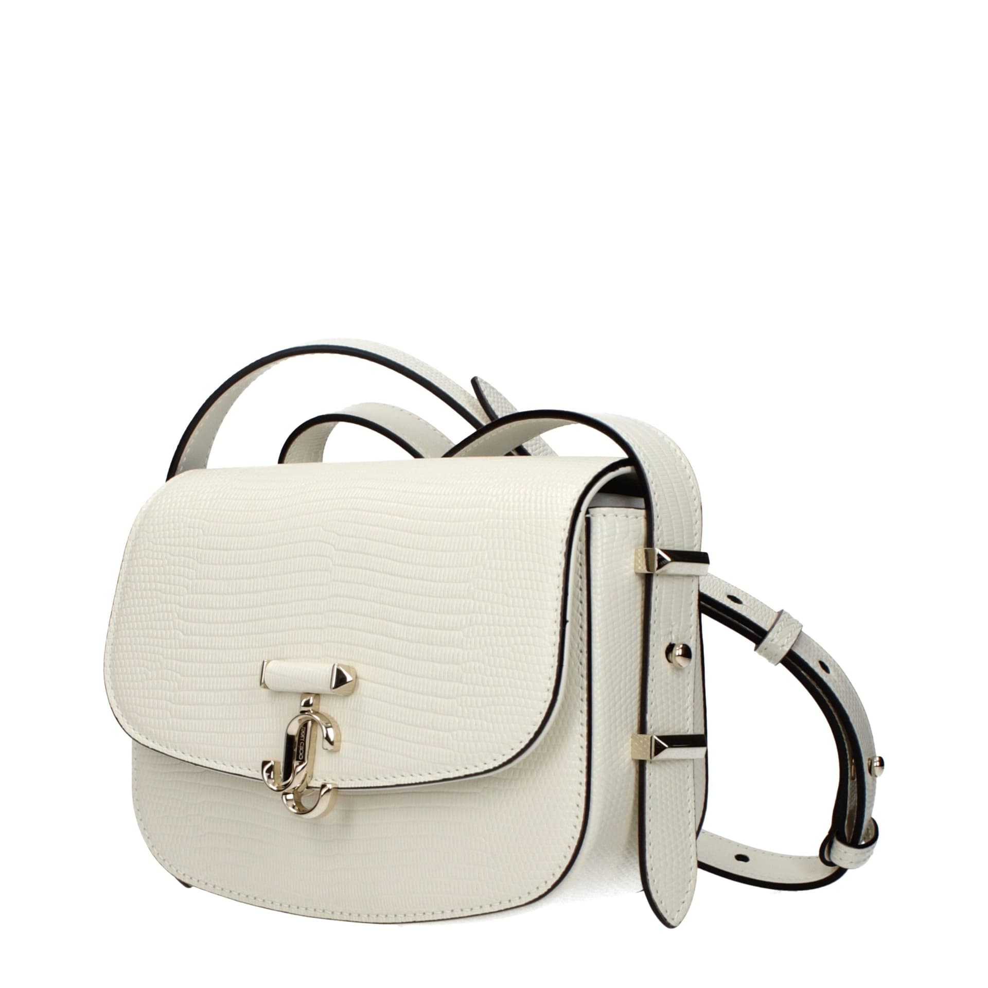 White Leather Shoulder Bag - 2