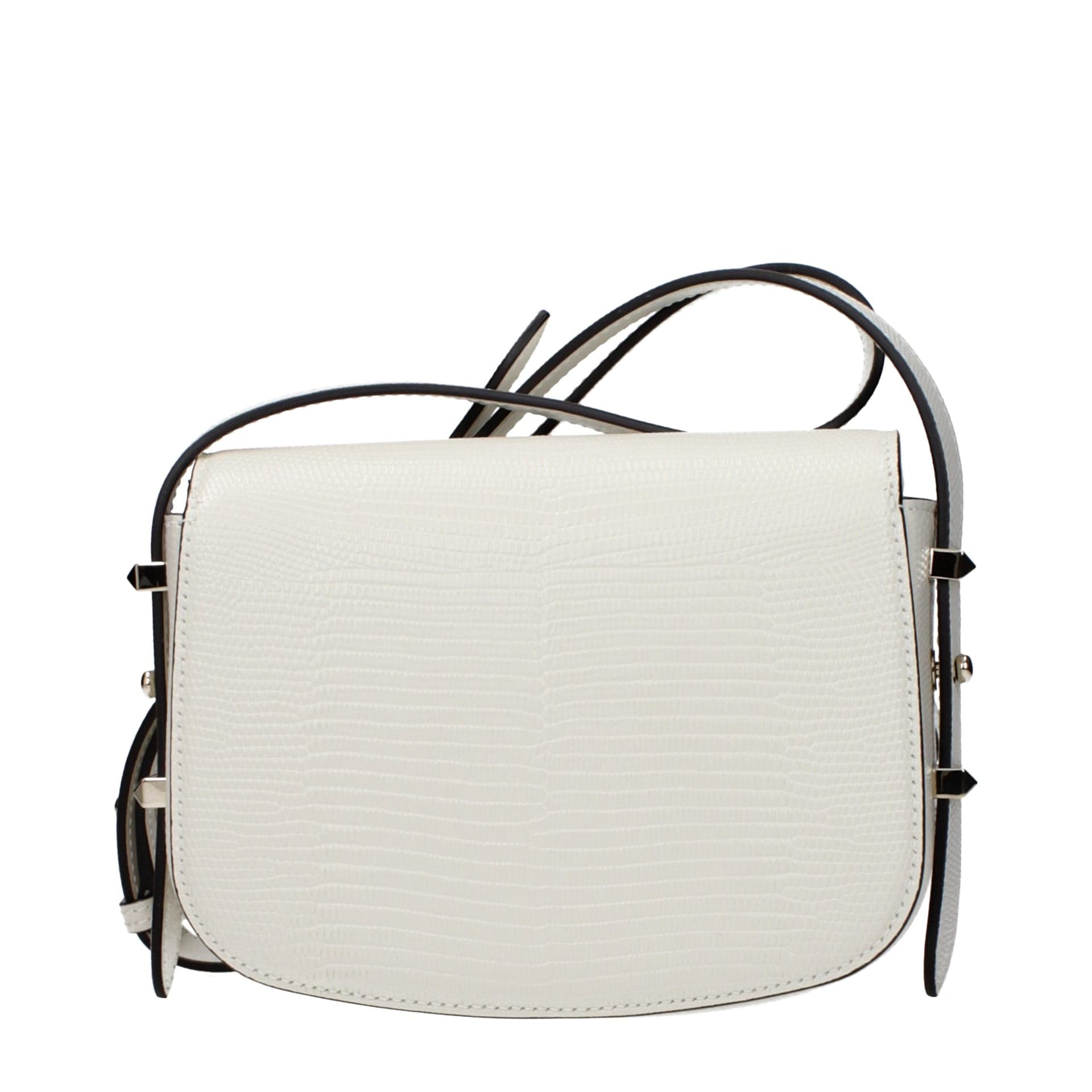 White Leather Shoulder Bag - 3