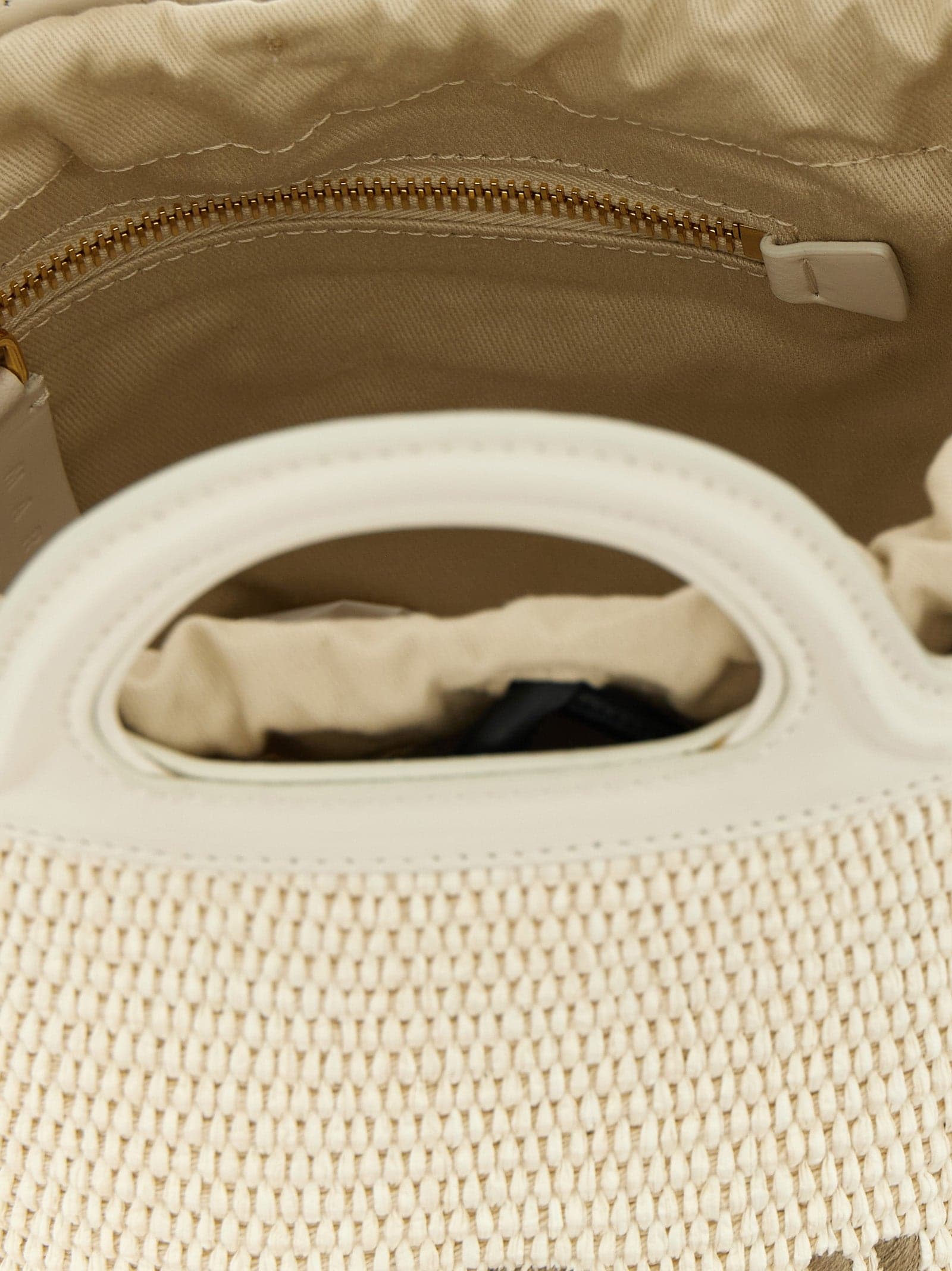 White Cotton Handbag - 4