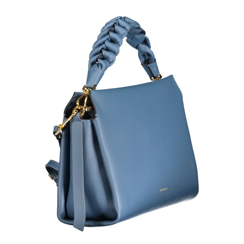Blue Leather Women Handbag - 3