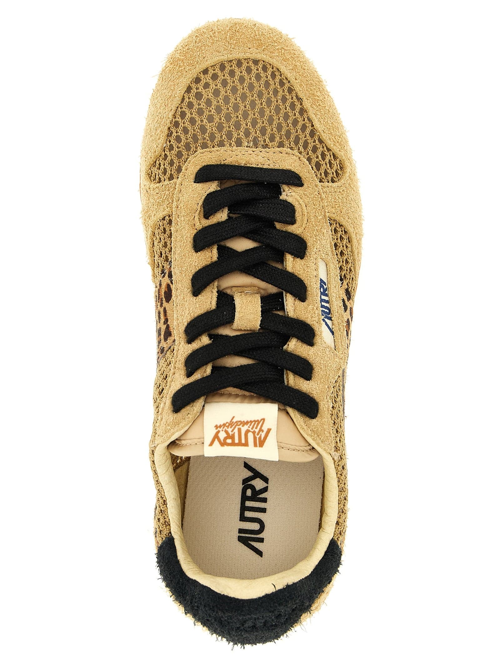 Beige Cotton Athletic Sneakers - 4