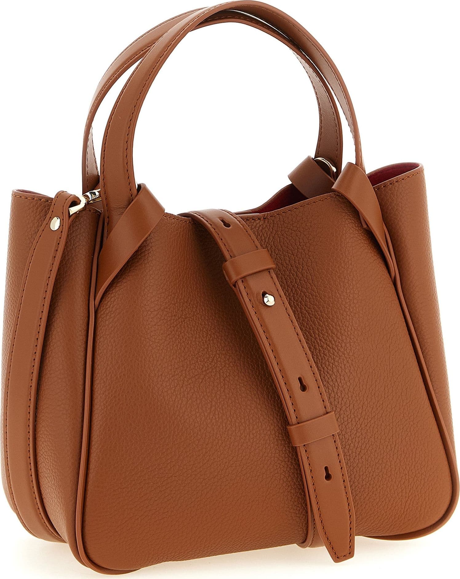 Brown Calfskin Tote Bag - 2