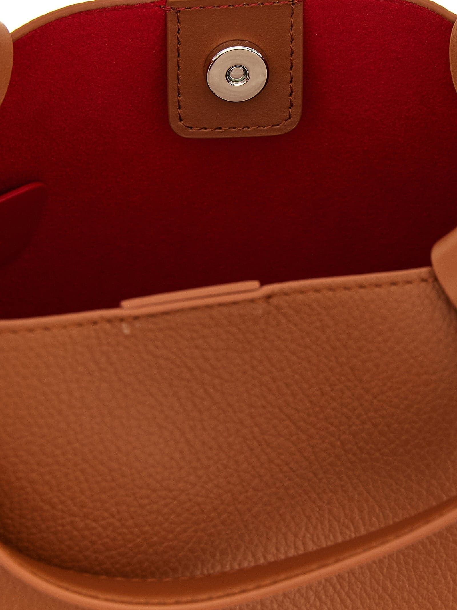 Brown Calfskin Tote Bag - 4