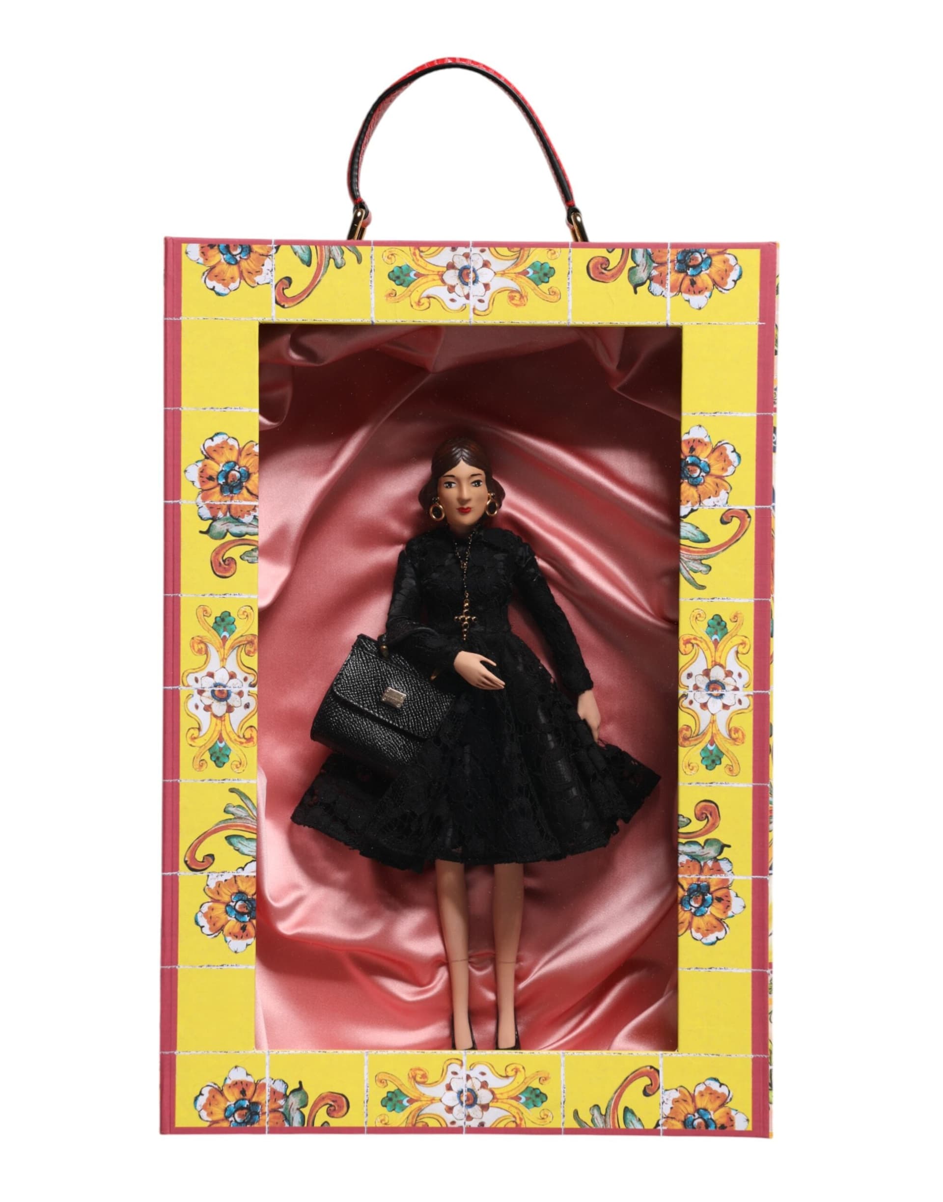 Black Dress Ceramic Porcelain Fashion Leather Sicily Dolls - 2