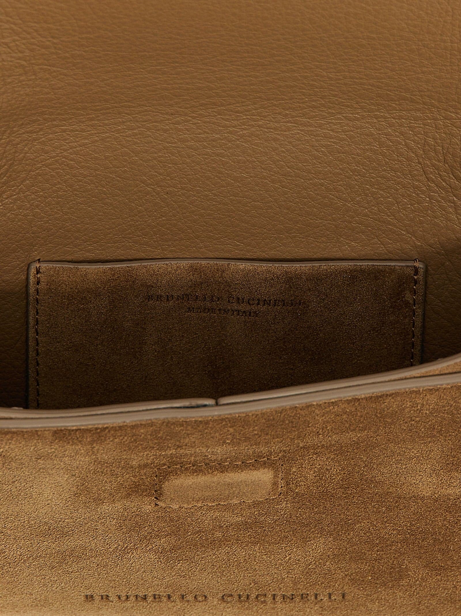 Brown Calfskin Clutch Bag - 4
