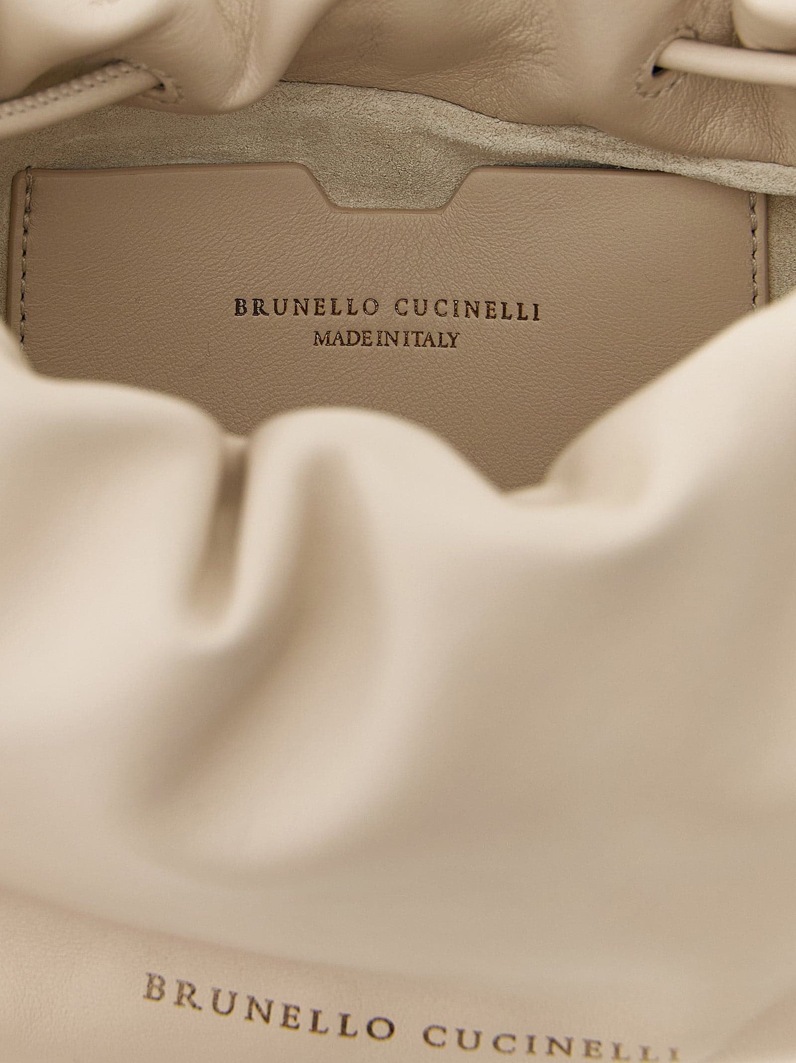 White Lamb Leather Crossbody Bag - 4