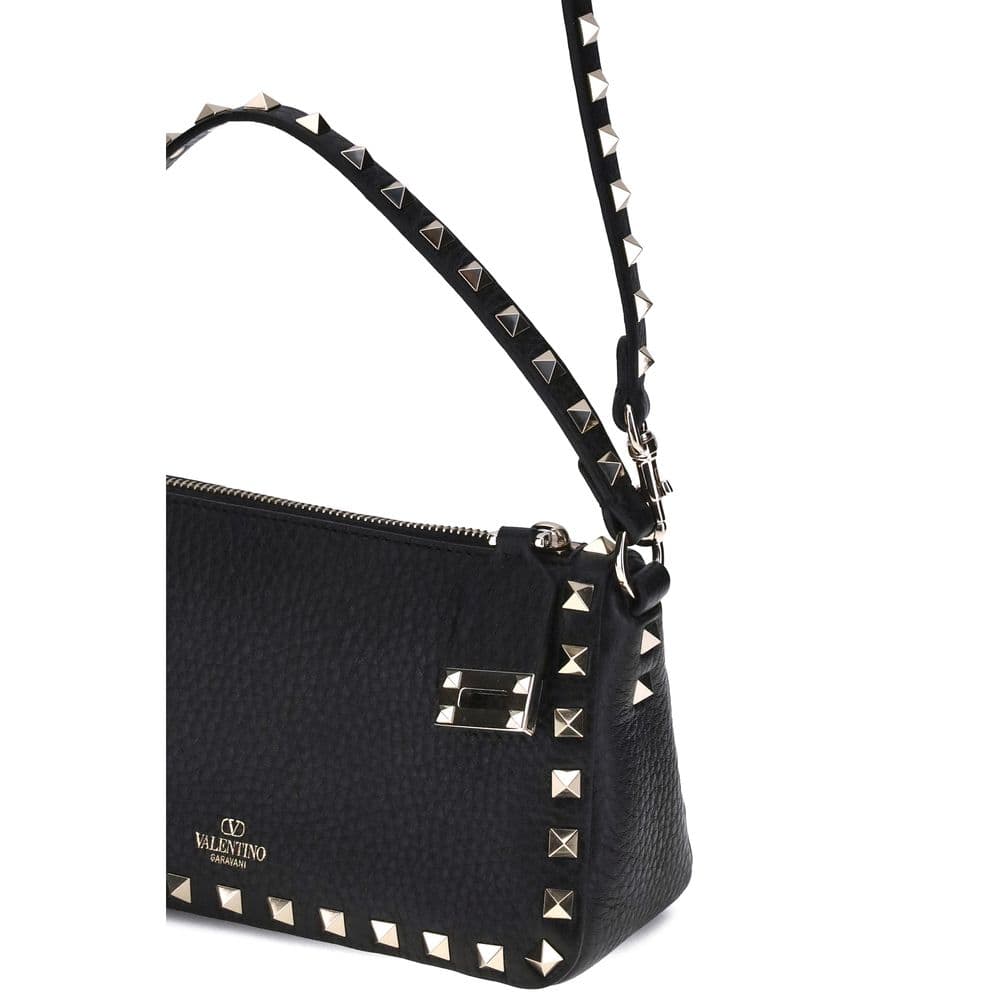 Black Calf Leather Bos Taurus Shoulder Bag - 4