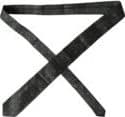 Dark Gray 100% Silk Fantasy Adjustable Men Tie - 3