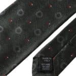 Dark Gray 100% Silk Fantasy Adjustable Men Tie - 4