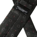 Dark Gray 100% Silk Fantasy Adjustable Men Tie - 5