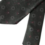 Dark Gray 100% Silk Fantasy Adjustable Men Tie - 6