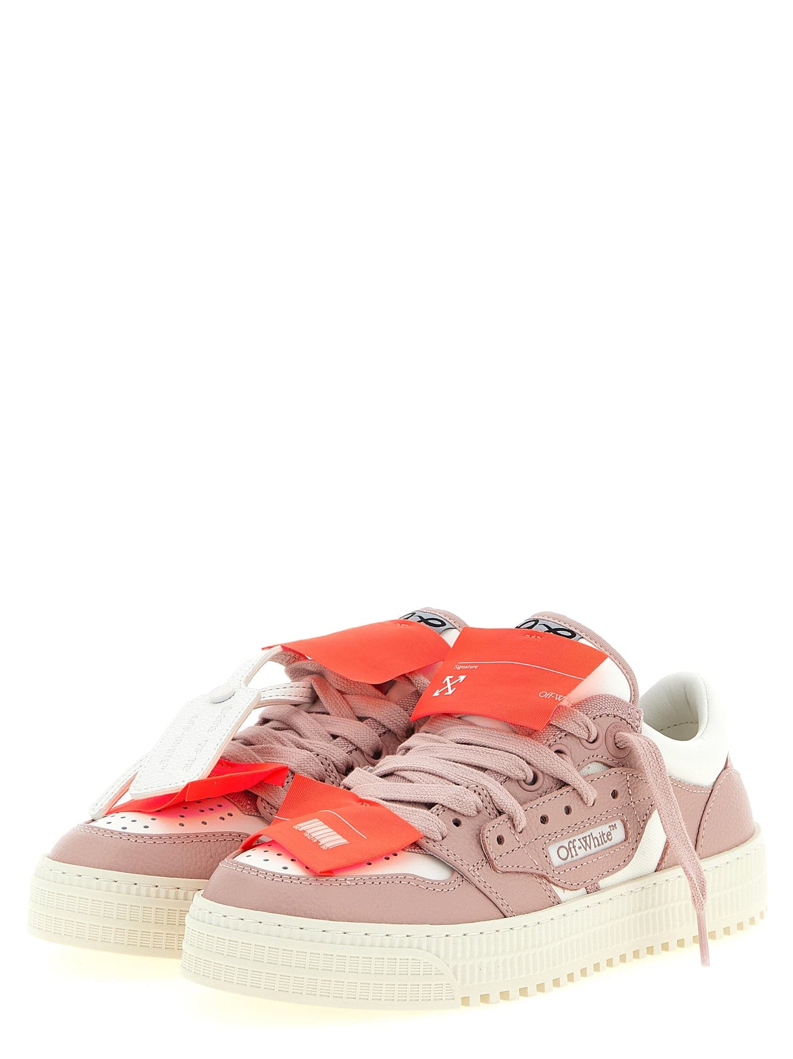 Multicolor Leather Low Top Sneakers - 2