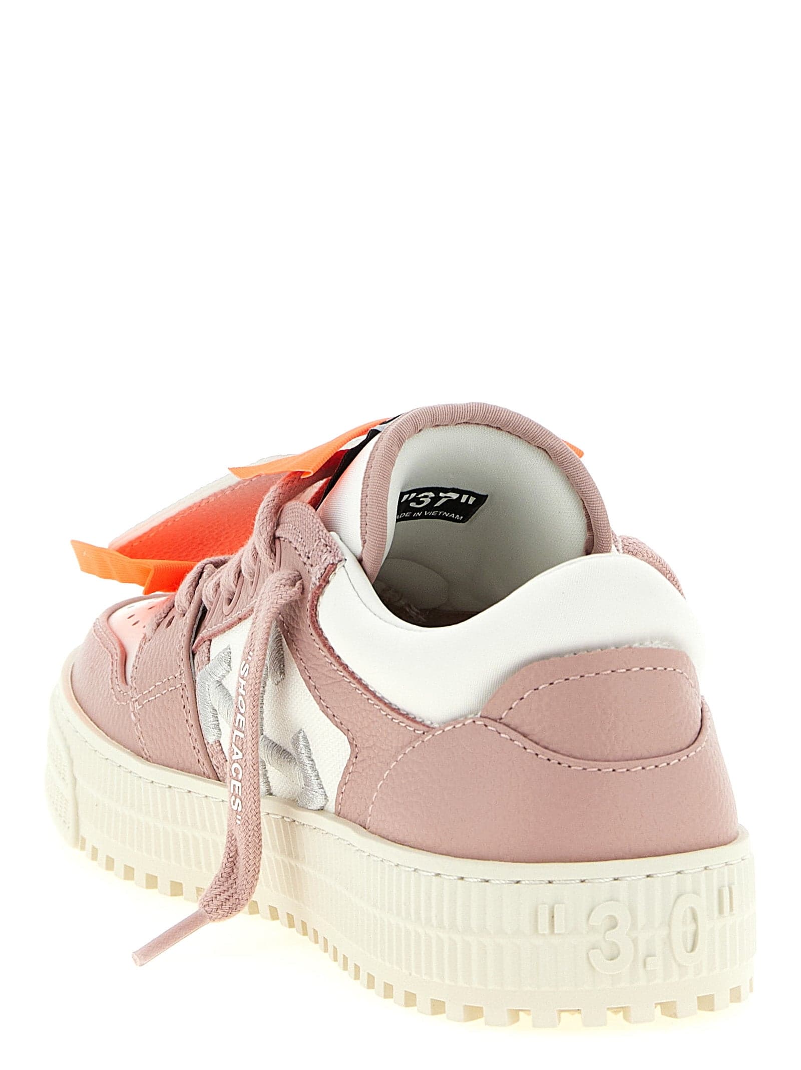 Multicolor Leather Low Top Sneakers - 4