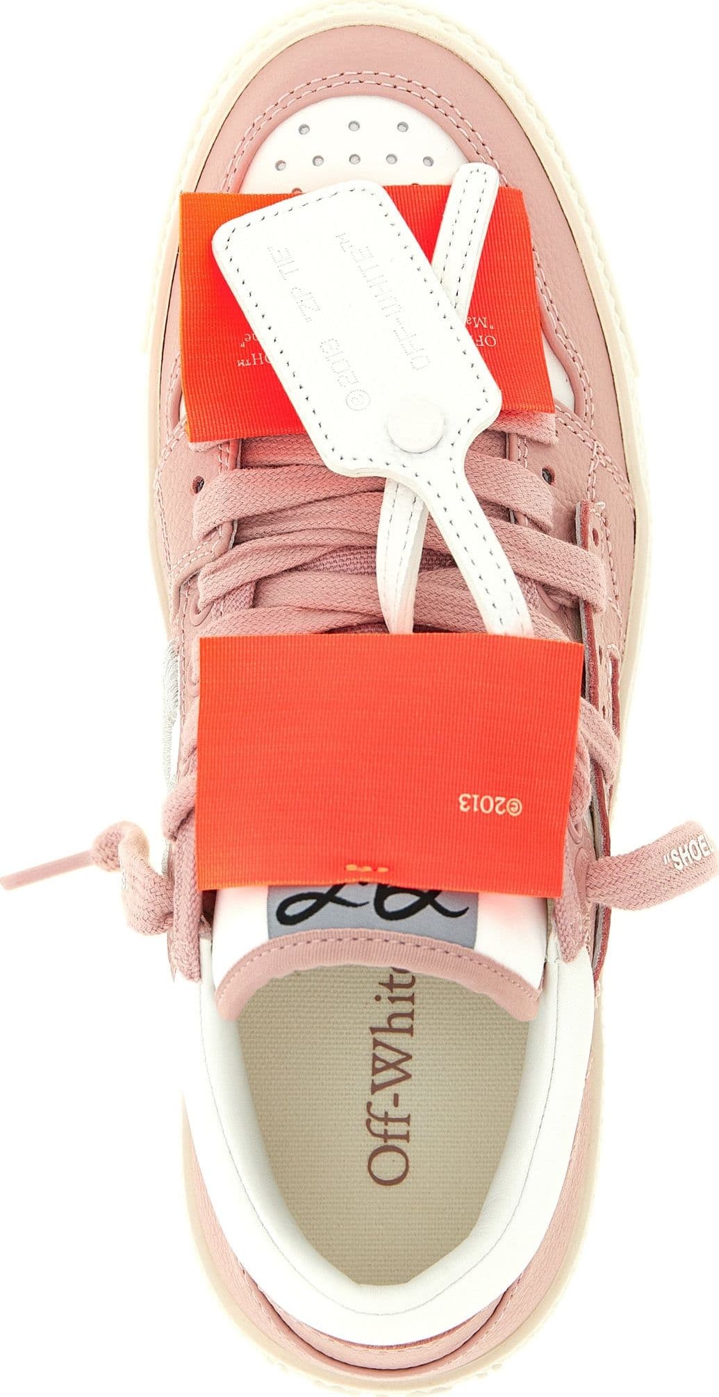 Multicolor Leather Low Top Sneakers - 5
