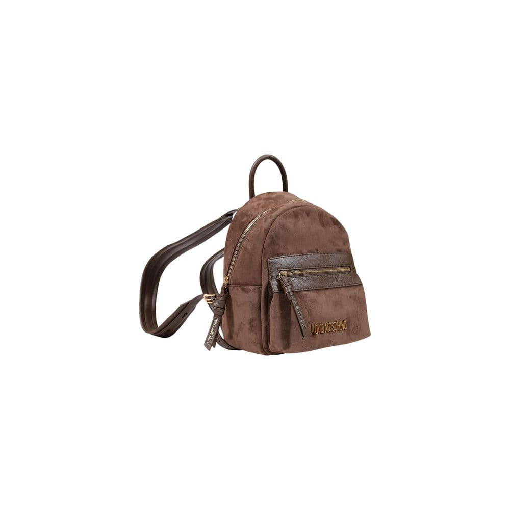 Brown Polyester Backpack - 2