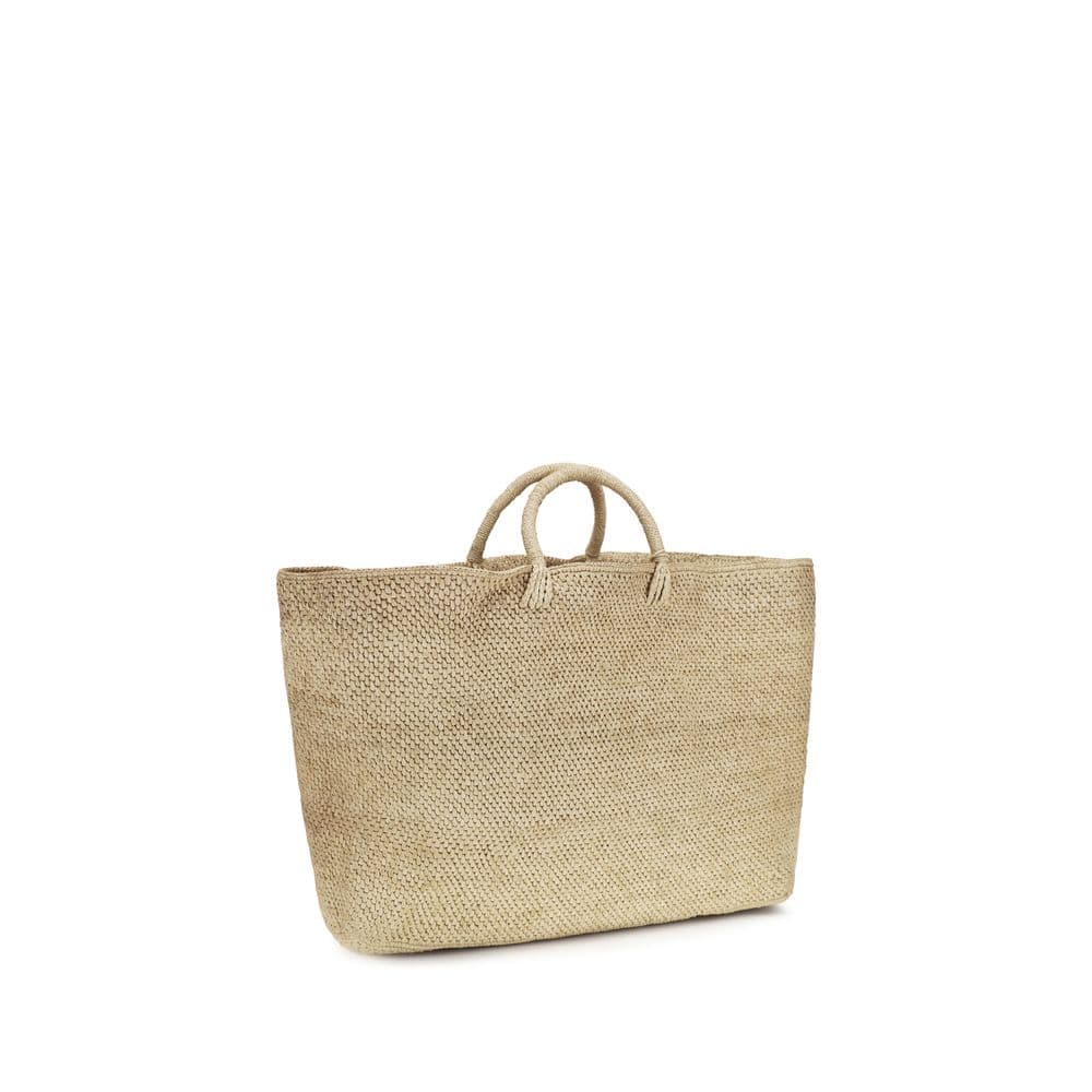 Beige Raffia Handbag - 3
