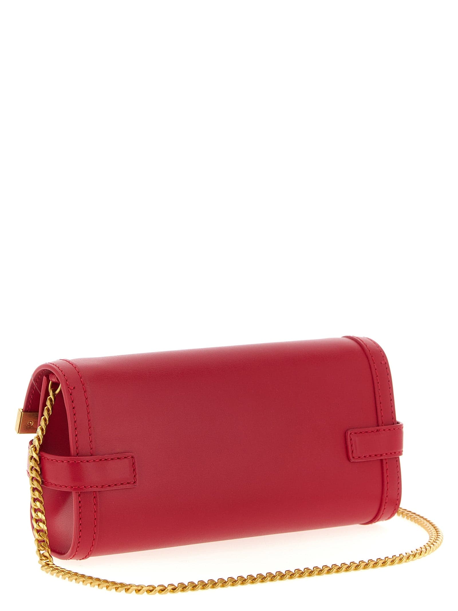 Fuchsia Calfskin Clutch Bag - 2