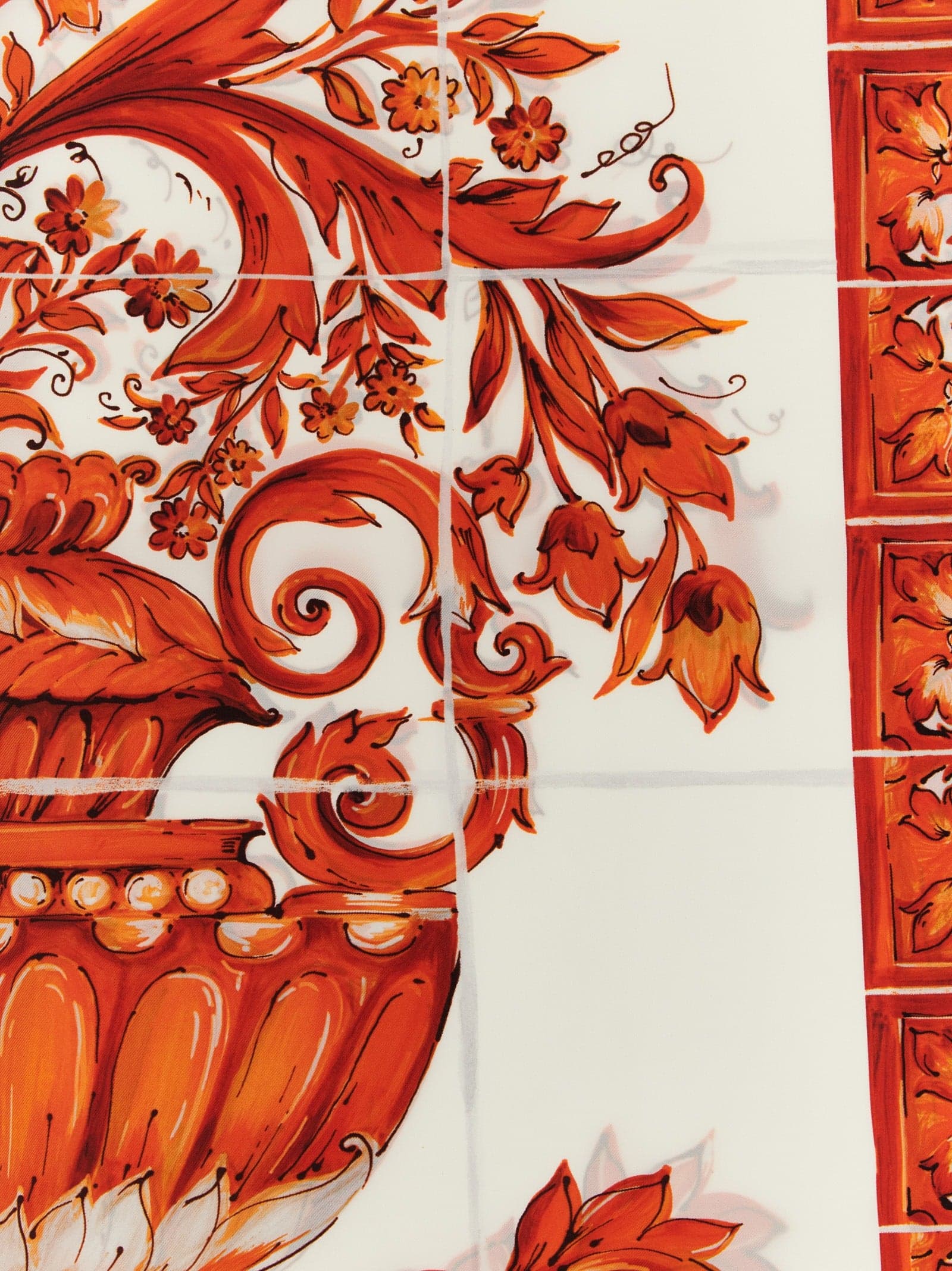Orange Silk Umbrella - 3