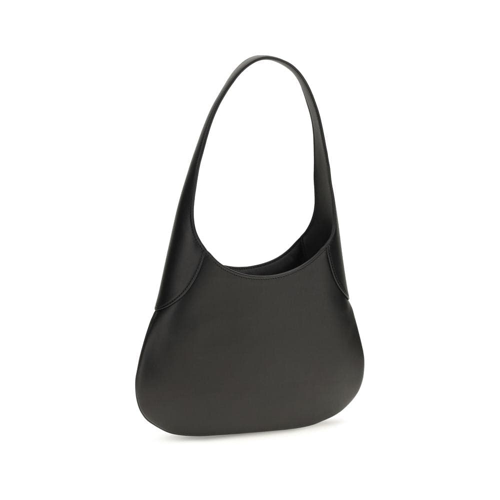 Black Calf Leather Bos Taurus Shoulder Bag - 3