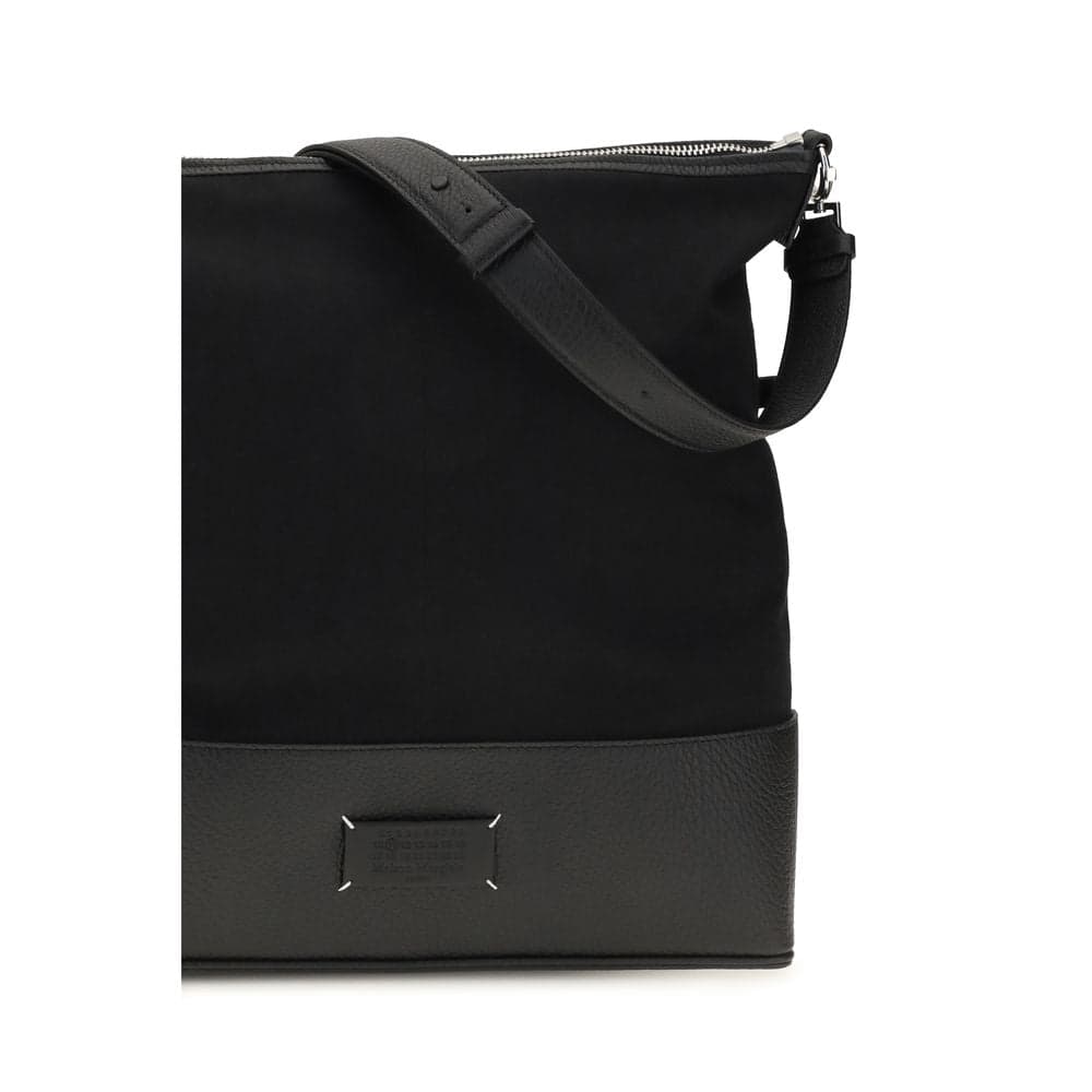 Black Calf Leather Bos Taurus Shoulder Bag - 4