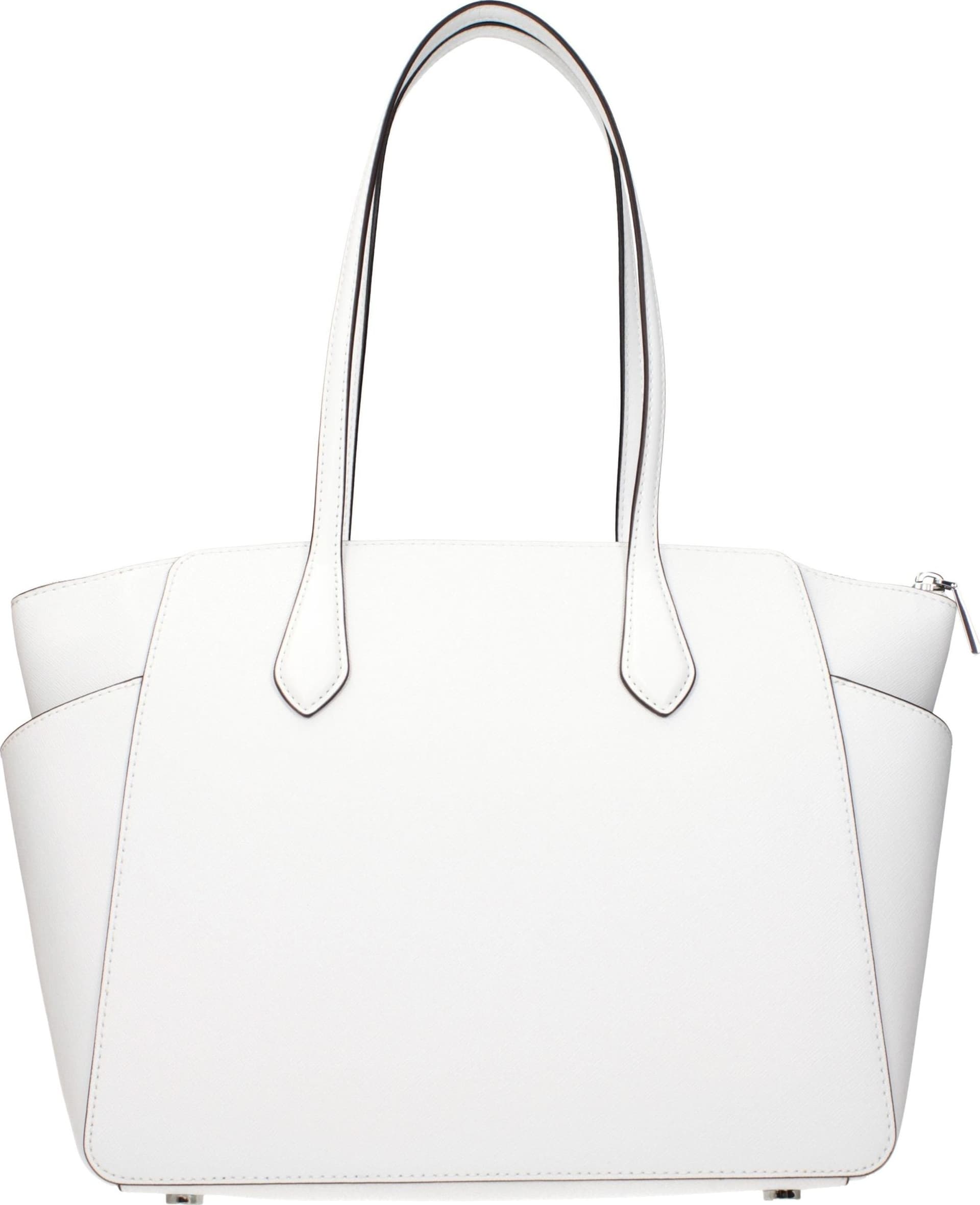 White Leather Shoulder Bag - 3