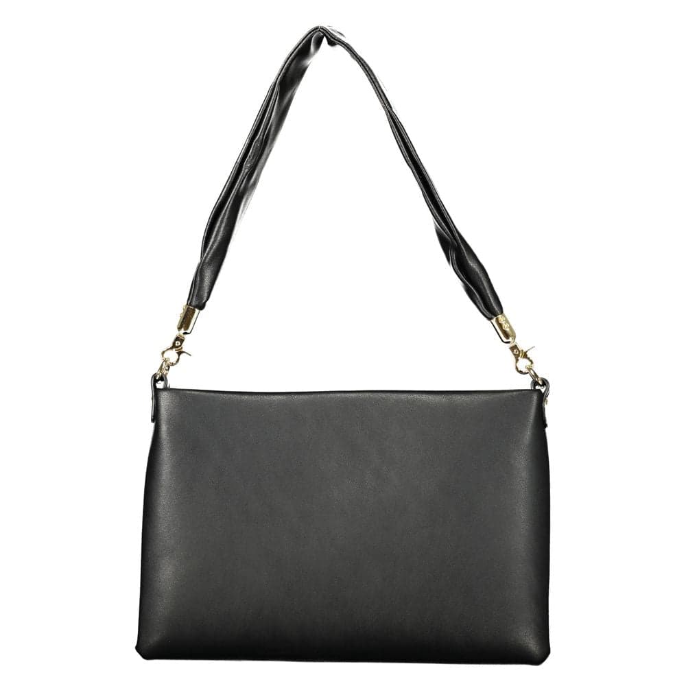 Black Polyurethane Women Handbag - 2