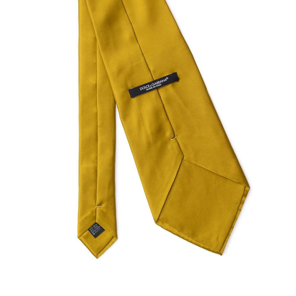 Yellow Silk Tie - 2