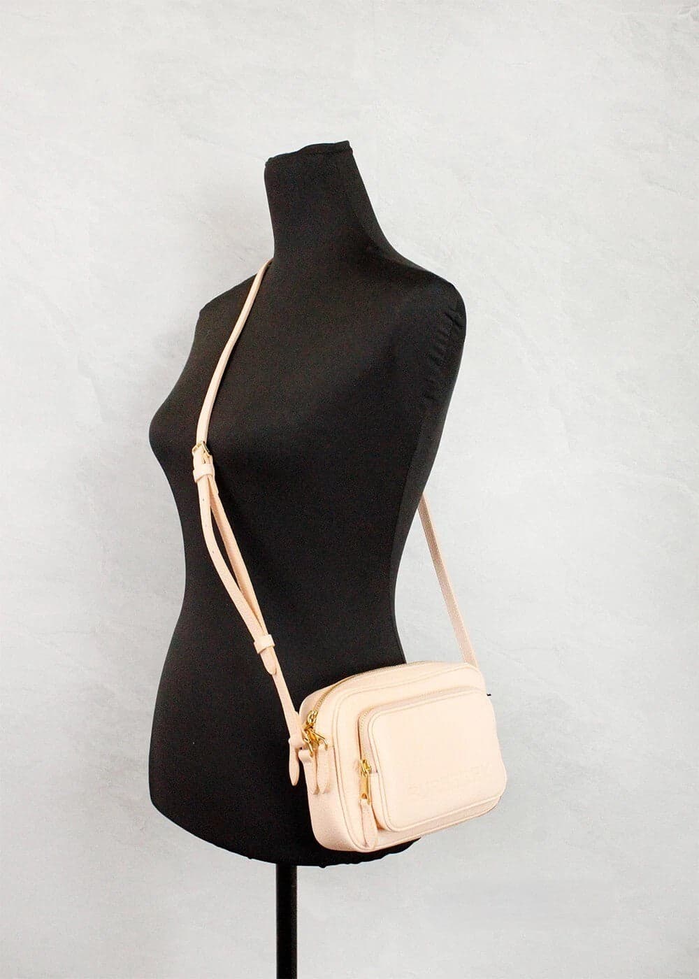 Burberry Small Branded Peach Pink Grainy Leather Camera Crossbody Bag - 2