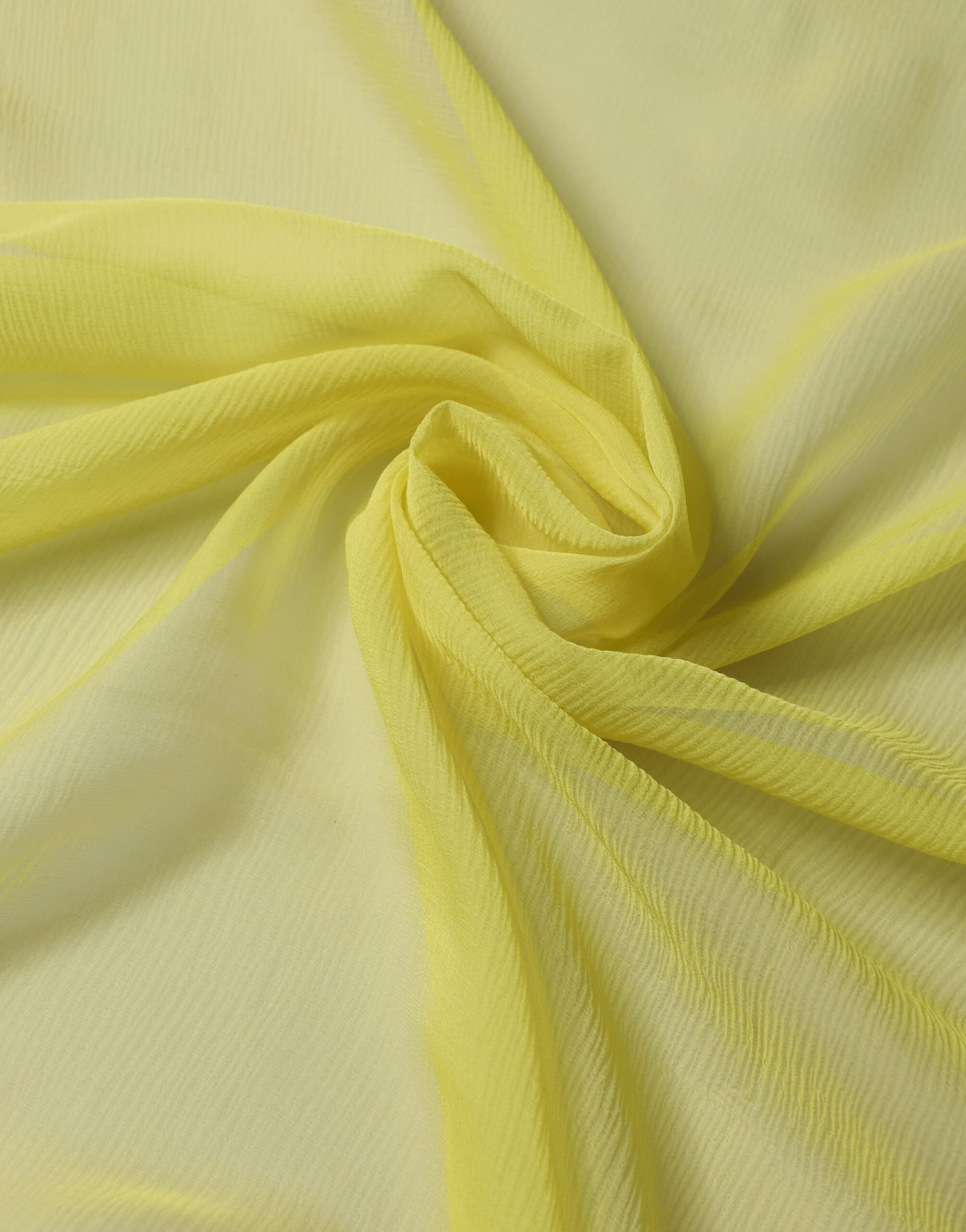 Yellow Silk Neck Wrap Shawl Foulard 120cm x 117cm Scarf - 4