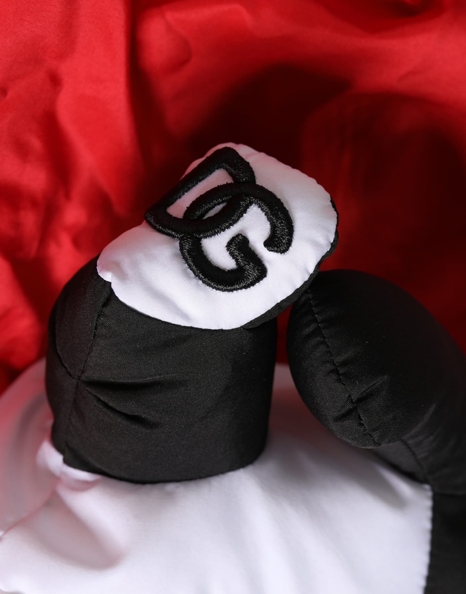 Men Red Polyester Panda Stuffed Ecobag Tote Borse Bag - 3