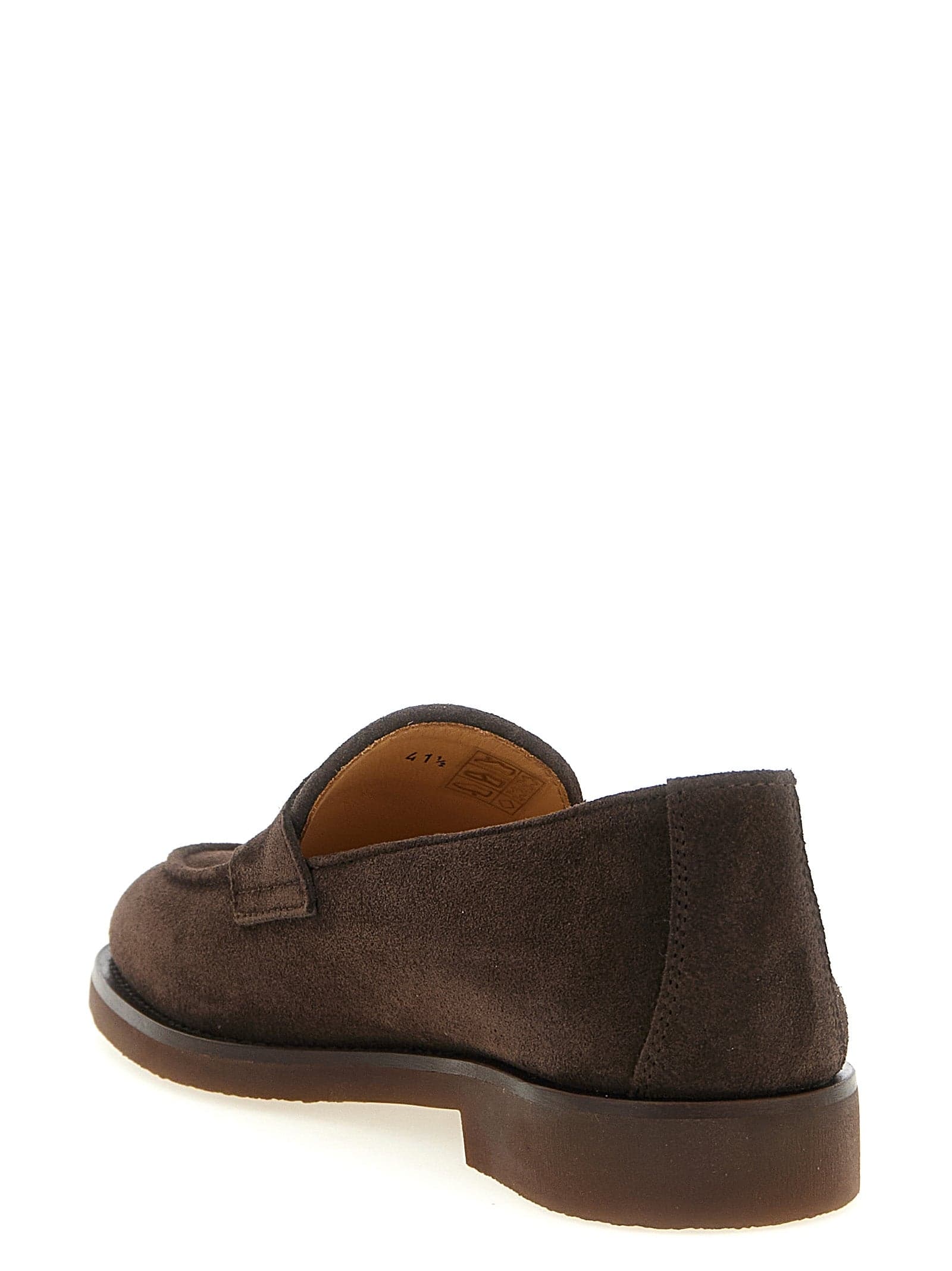 Brown Calfskin Slip-On Loafers - 3