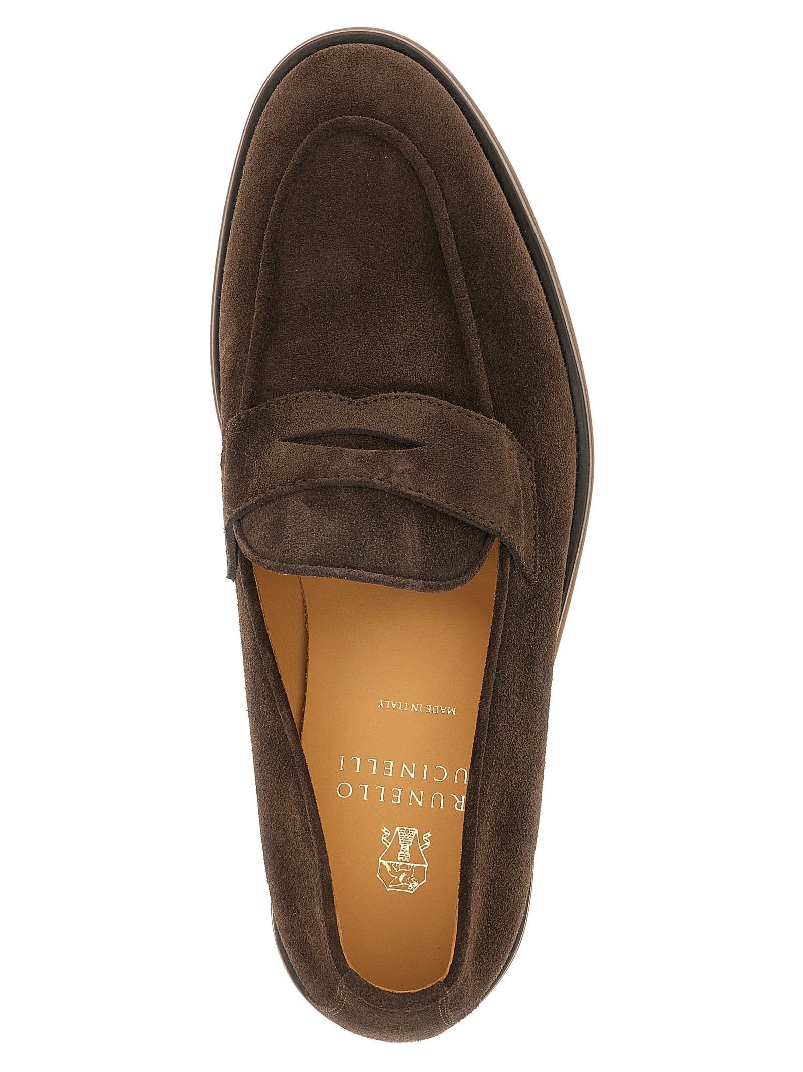 Brown Calfskin Slip-On Loafers - 4