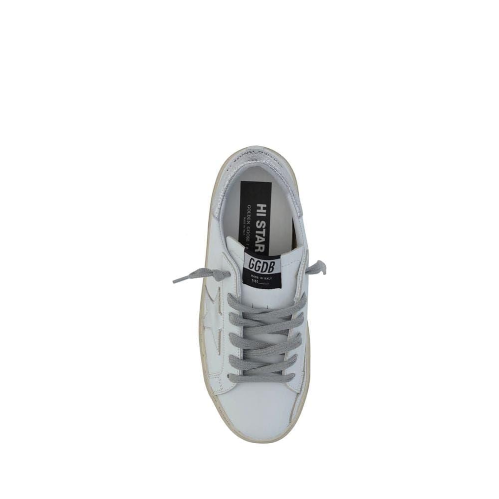 White Calf Leather Bos Taurus Low Top Sneakers - 4