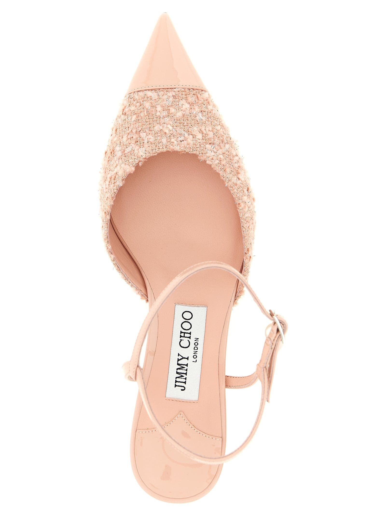 Multicolor Tencel Mid Heel Pumps - 4
