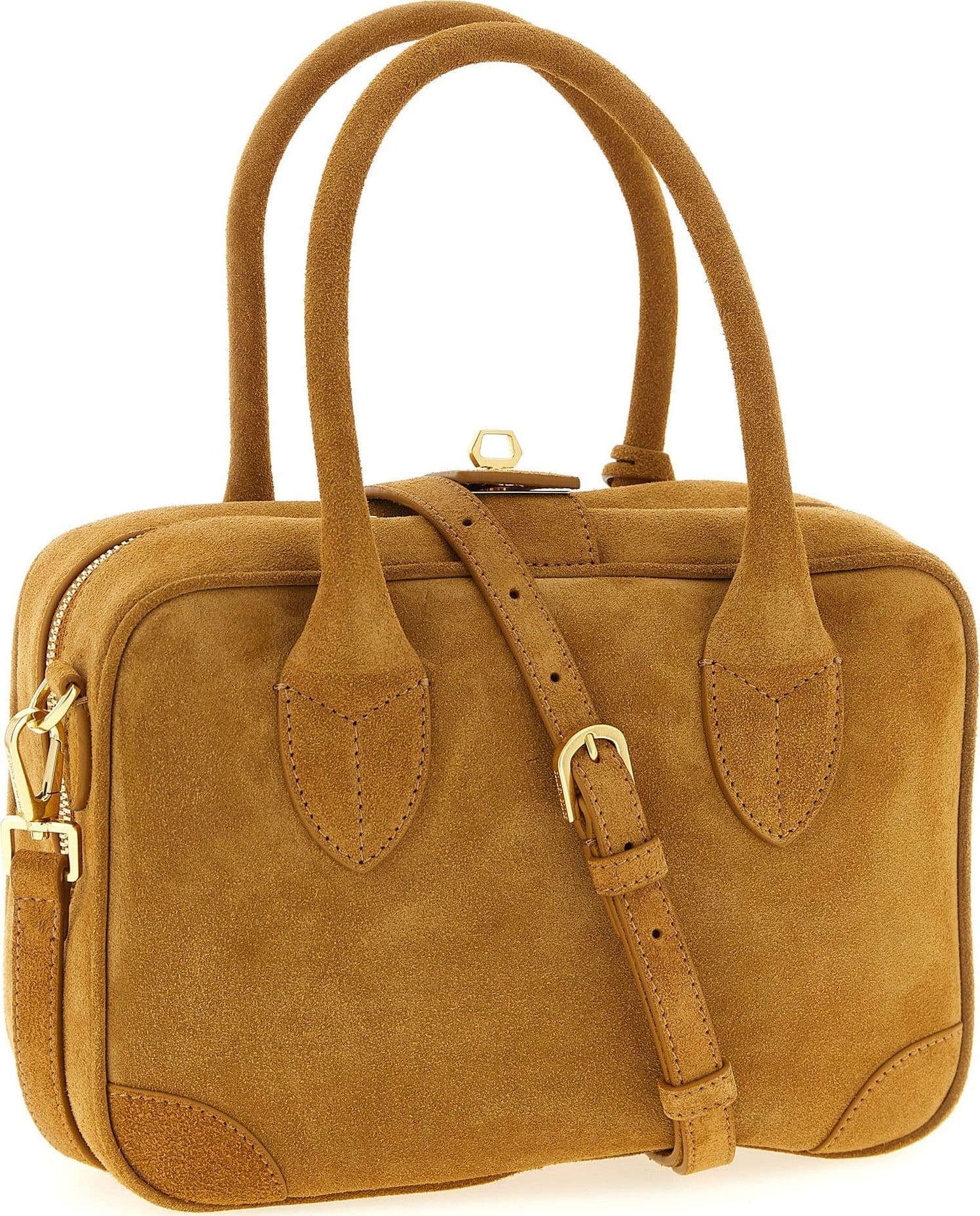 Beige Cowhide Handbag - 2