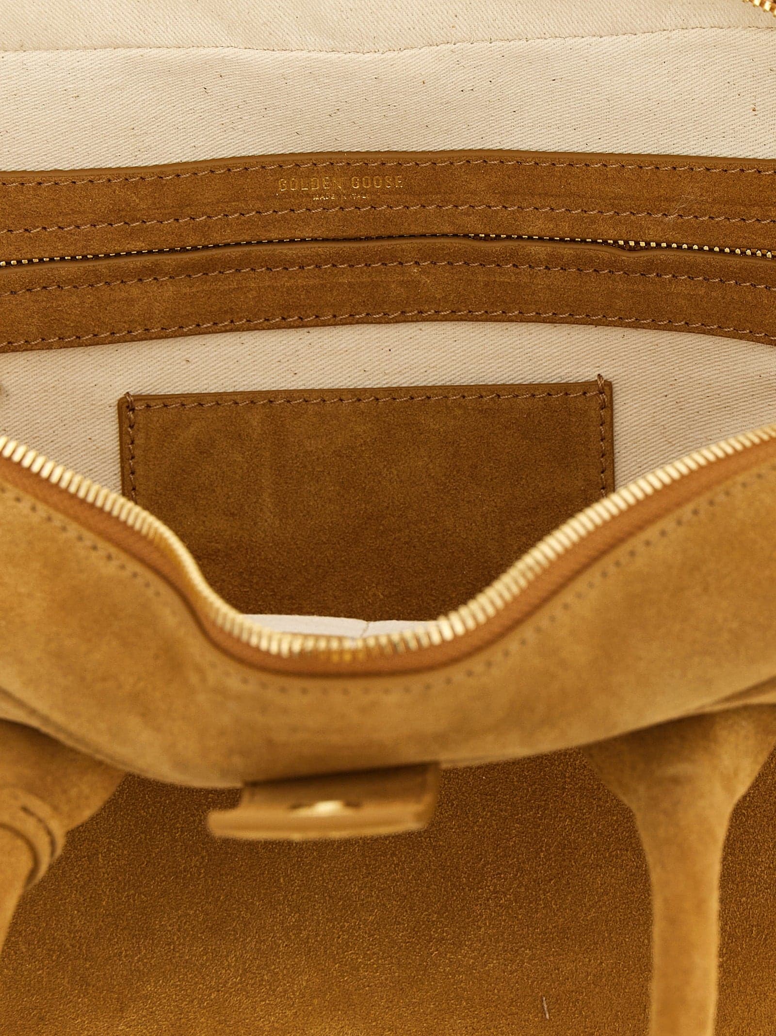 Beige Cowhide Handbag - 4