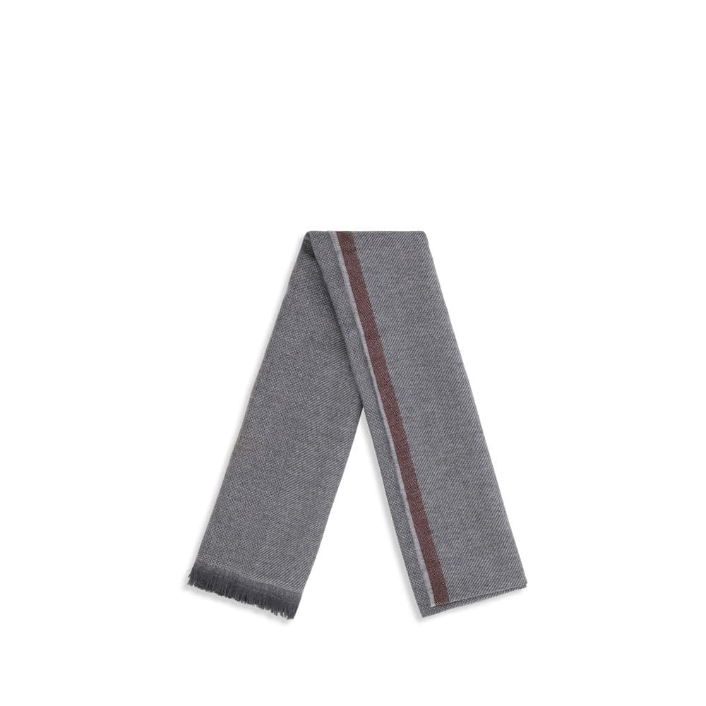 Gray Cashmere Scarf - 2