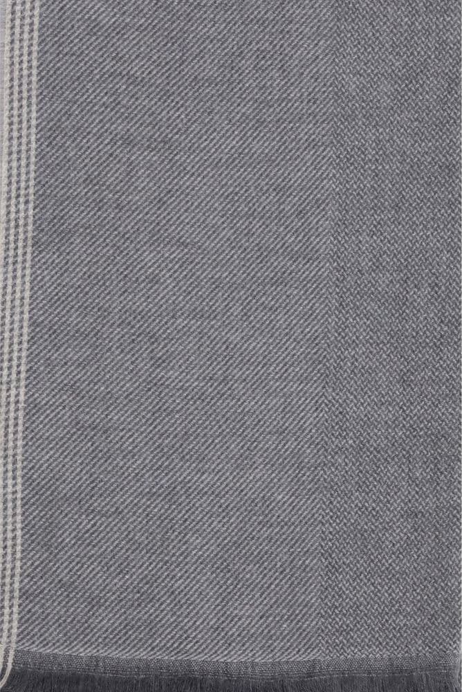 Gray Cashmere Scarf - 3