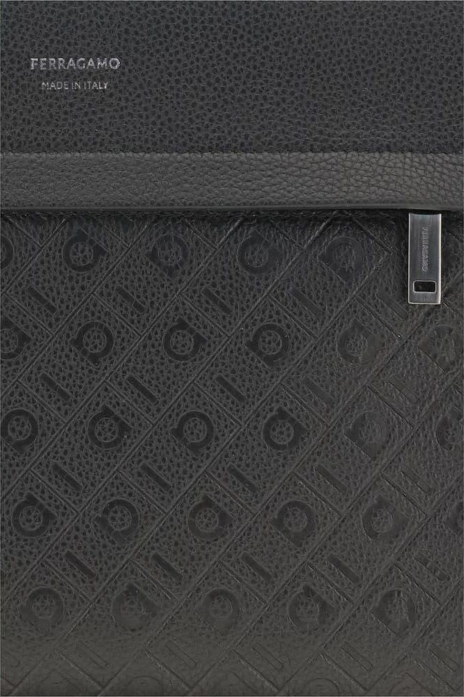 Black Calf Leather Bos Taurus Handbag - 3