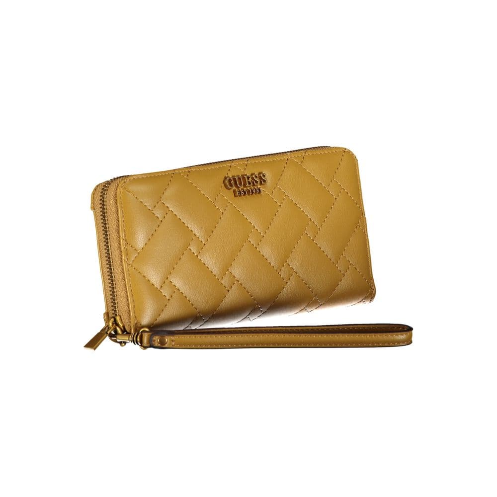Yellow Polyurethane Women Wallet - 2