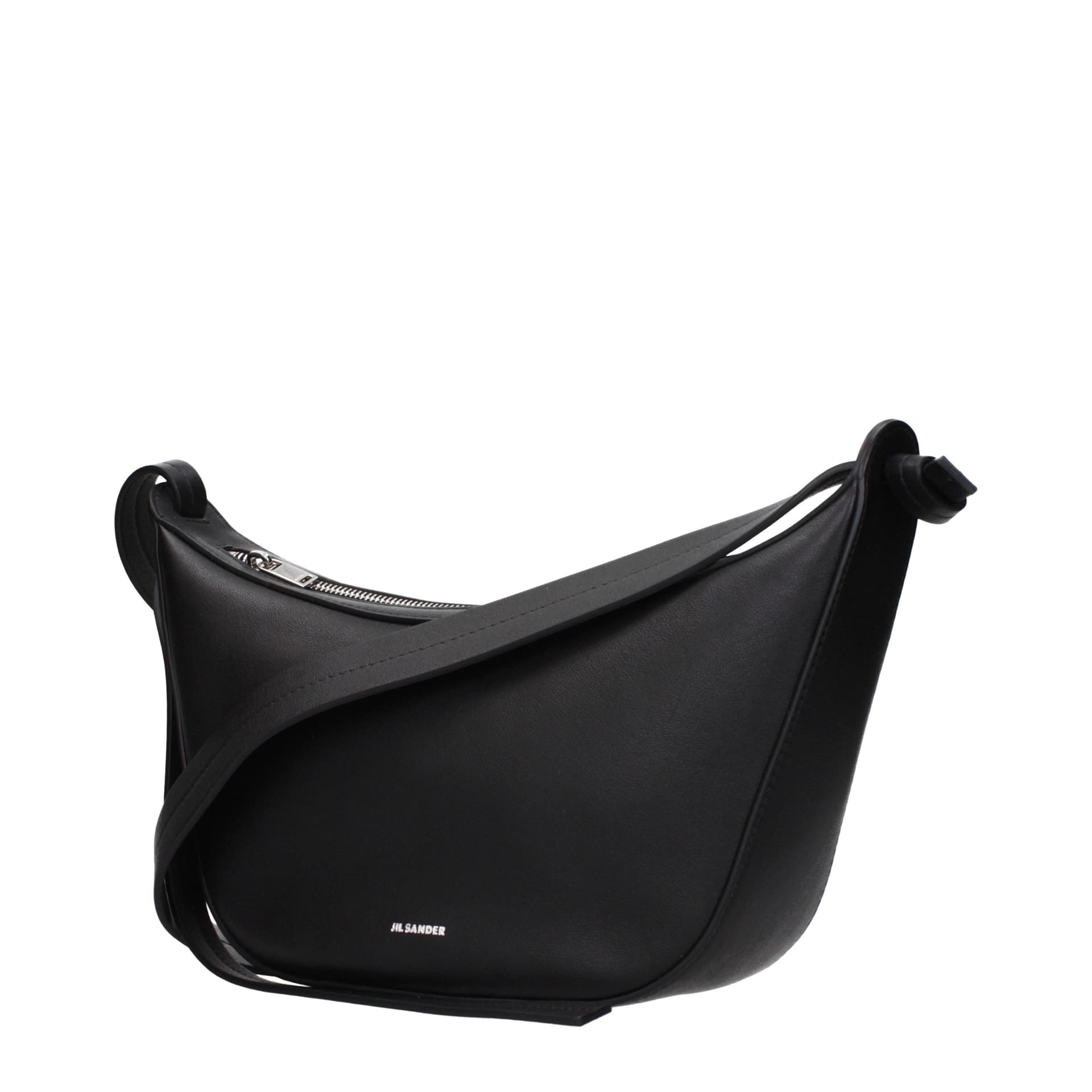 Black Leather Shoulder Bag - 2