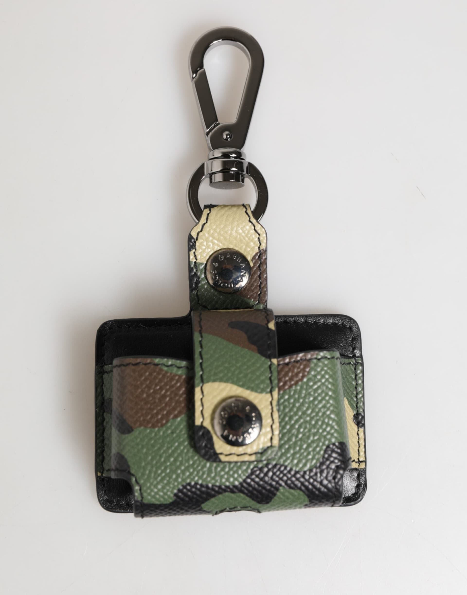 Multicolor Camouflage Leather Metal Accessory Airpods Case - 2