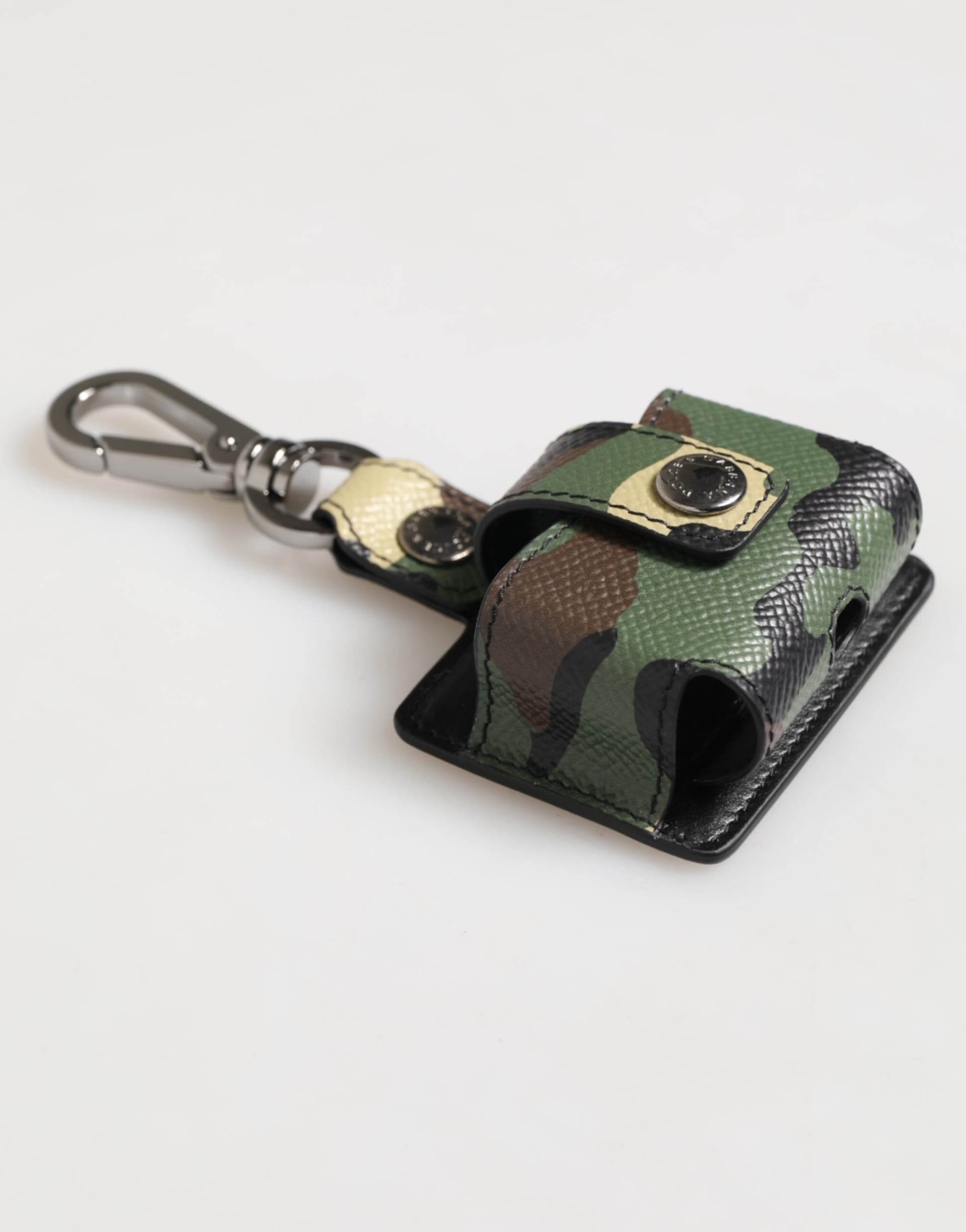 Multicolor Camouflage Leather Metal Accessory Airpods Case - 4